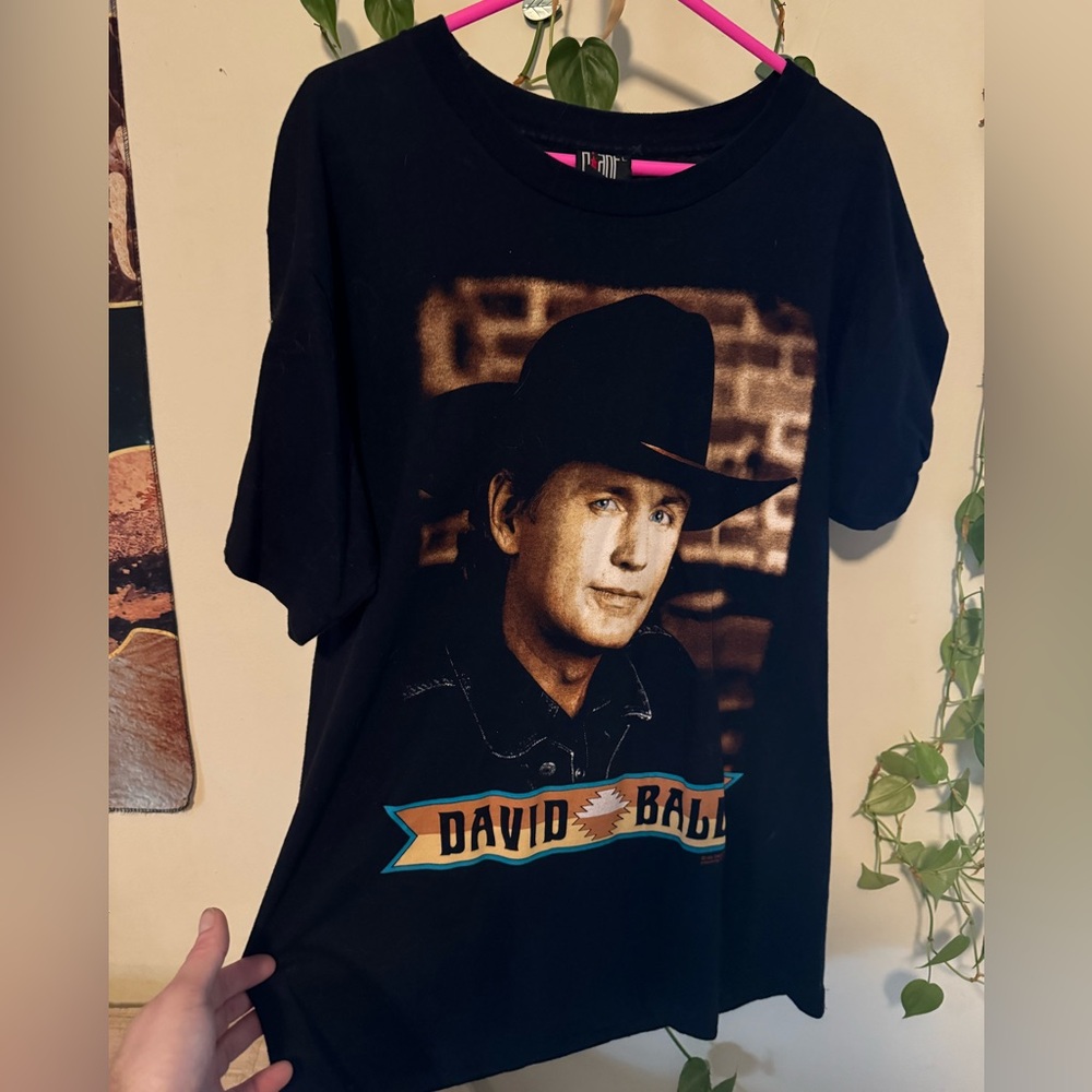 Vintage David Ball tour shirt 90s country
